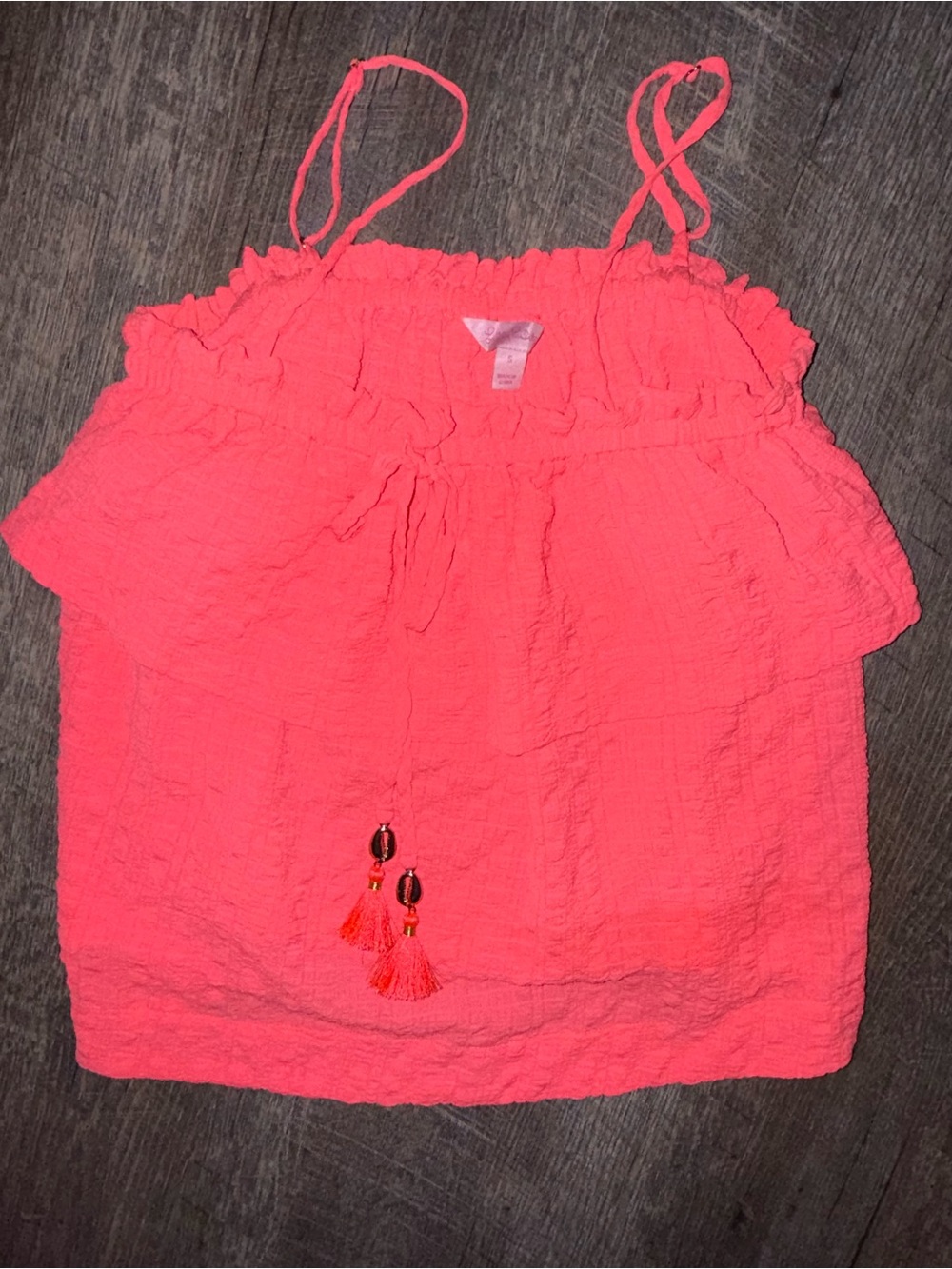 Lilly Pulitzer Coral Pink Spaghetti Top
